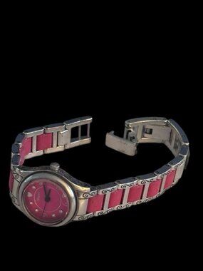 Classic Ladies Brighton Baby Brooklyn Silver Plate Watch - Pink New Battery